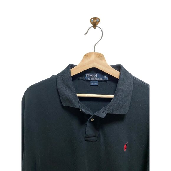 Polo Ralph Lauren Men’s Polo Shirt Black Size XL Y2K - Picture 7 of 11
